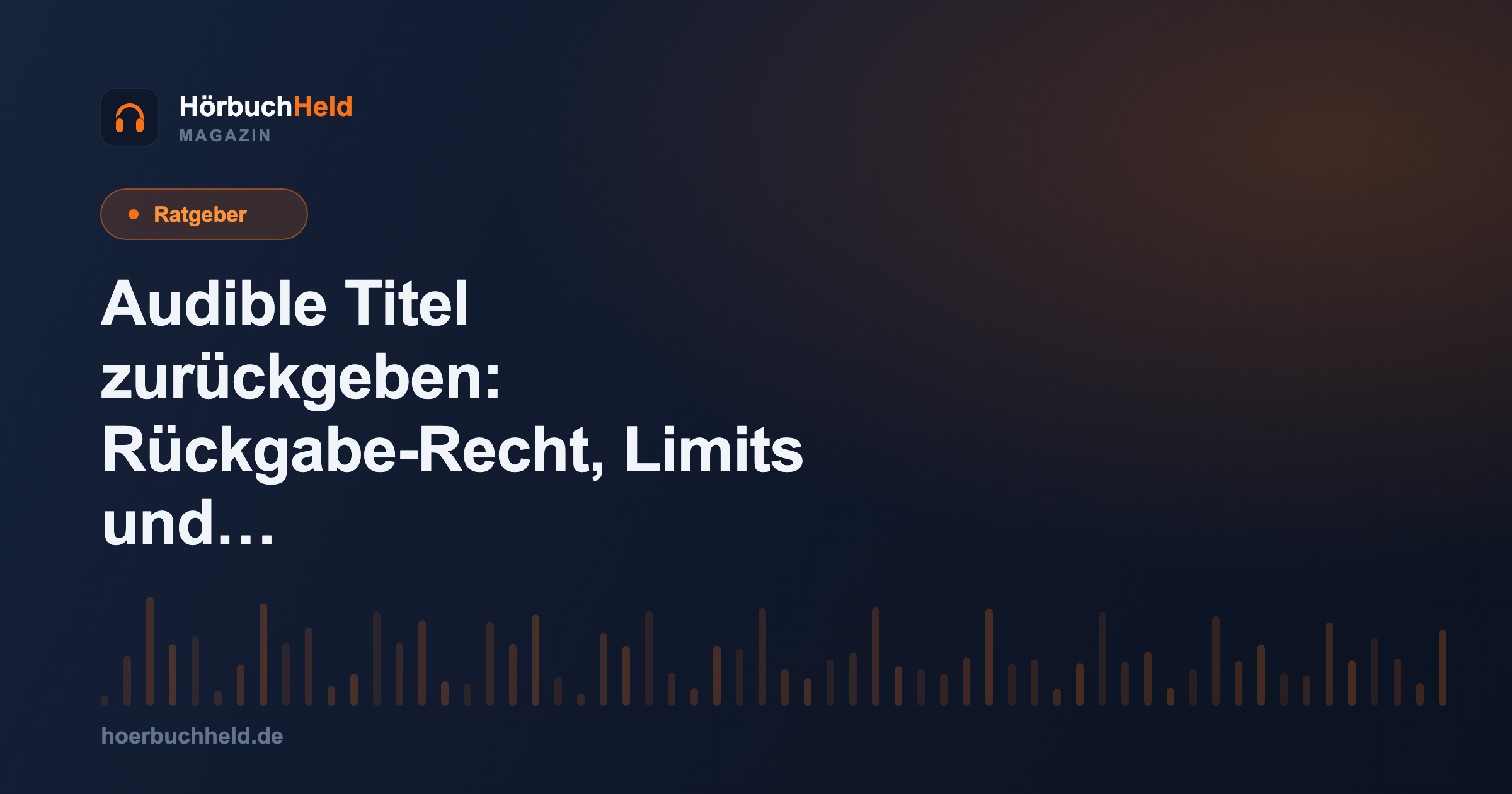 Audible Titel zurückgeben: Rückgabe-Recht, Limits und Schritt-für-Schritt-Anleitung