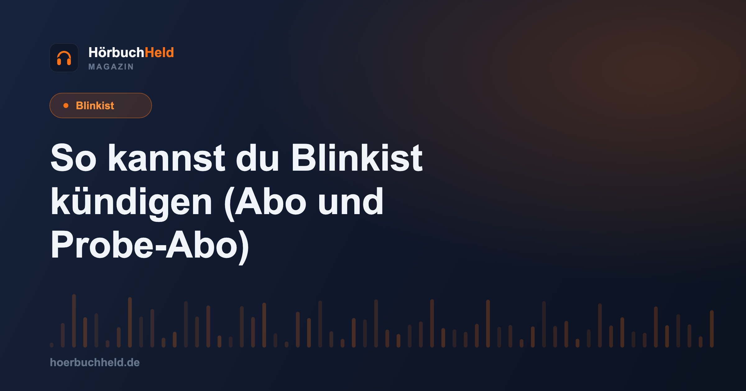 So kannst du Blinkist kündigen (Abo und Probe-Abo)