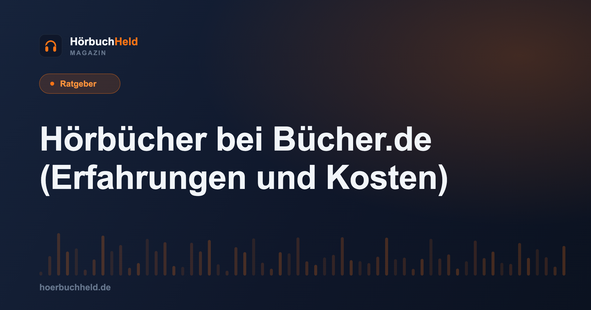 Hörbücher bei Bücher.de (Erfahrungen und Kosten)