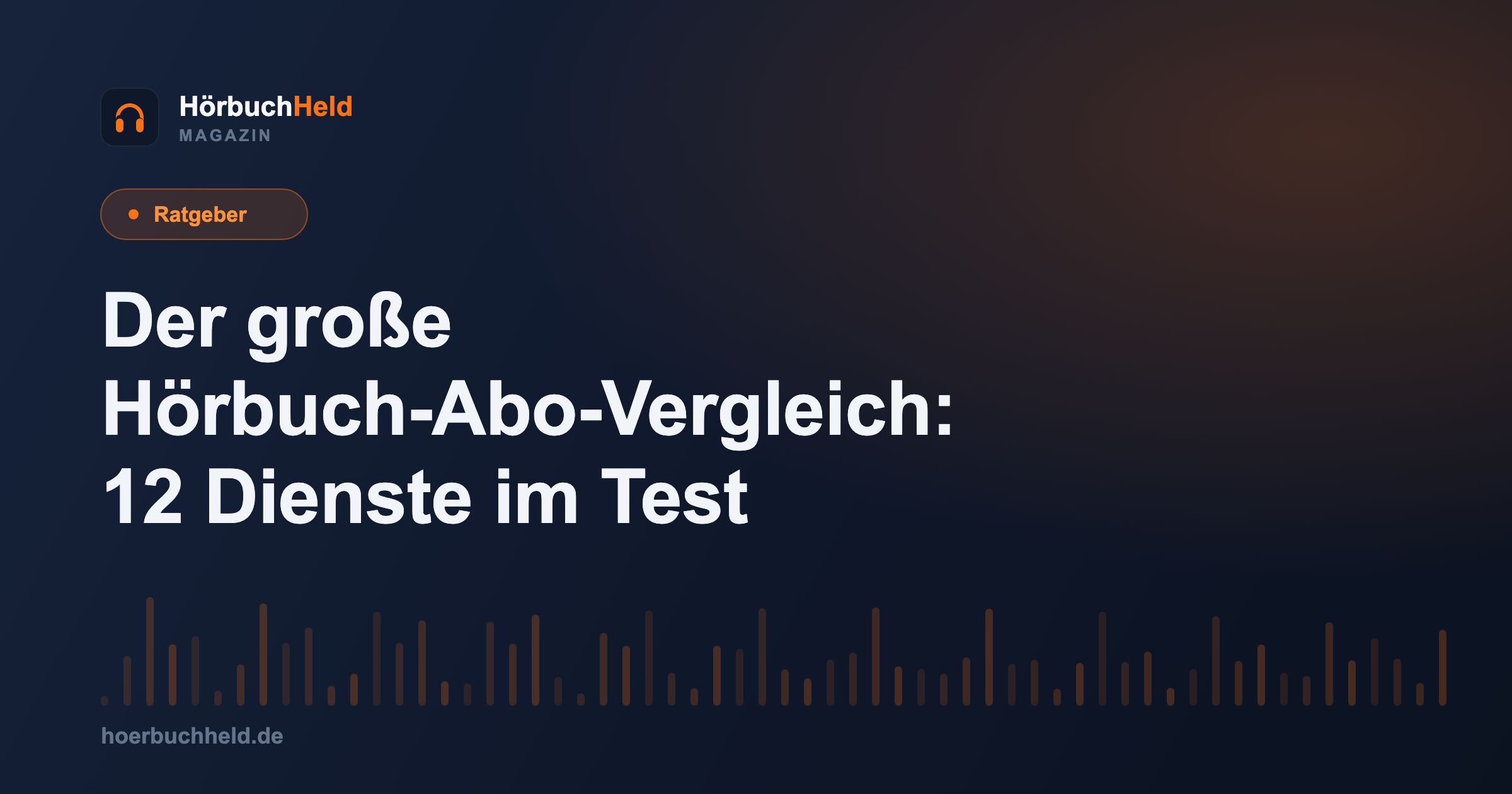 Der große Hörbuch-Abo-Vergleich: 12 Dienste im Test