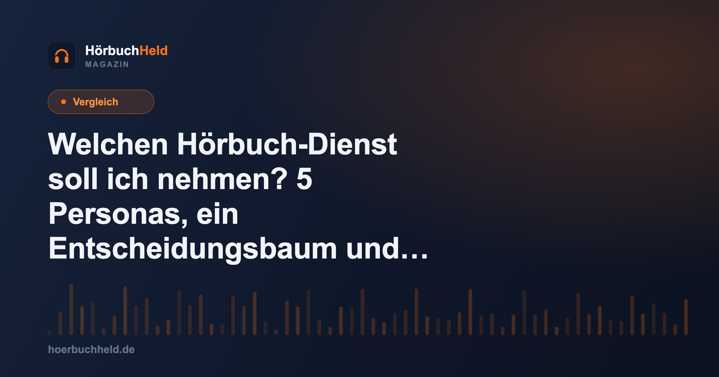 Welchen Hörbuch-Dienst soll ich nehmen? 5 Personas, ein Entscheidungsbaum und ehrliche Kostenrechnung